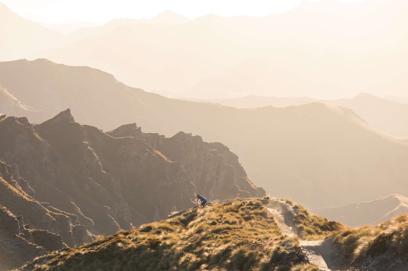 scenic shot of Coronet Peak in summer